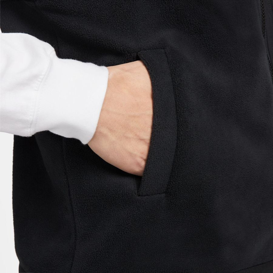 Nike Veste Club  Fleece Winterized - Noir/Blanc Cassé