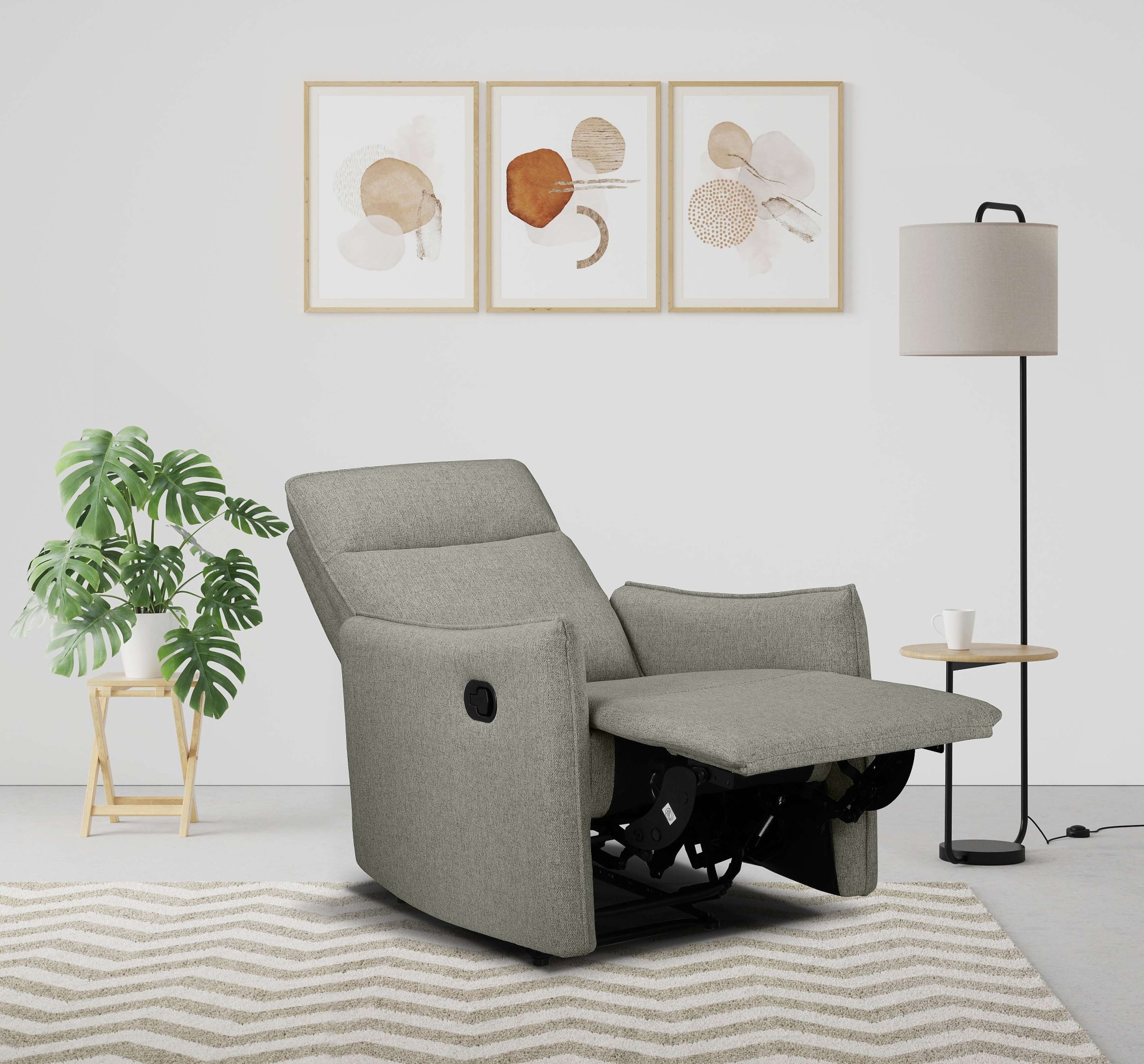 Dorel Home Relaxsessel »Lugo, TV-Sessel, Sessel Wohnzimmer mit Schlaffunktion,« Loungesessel mit manueller Relaxfunktion