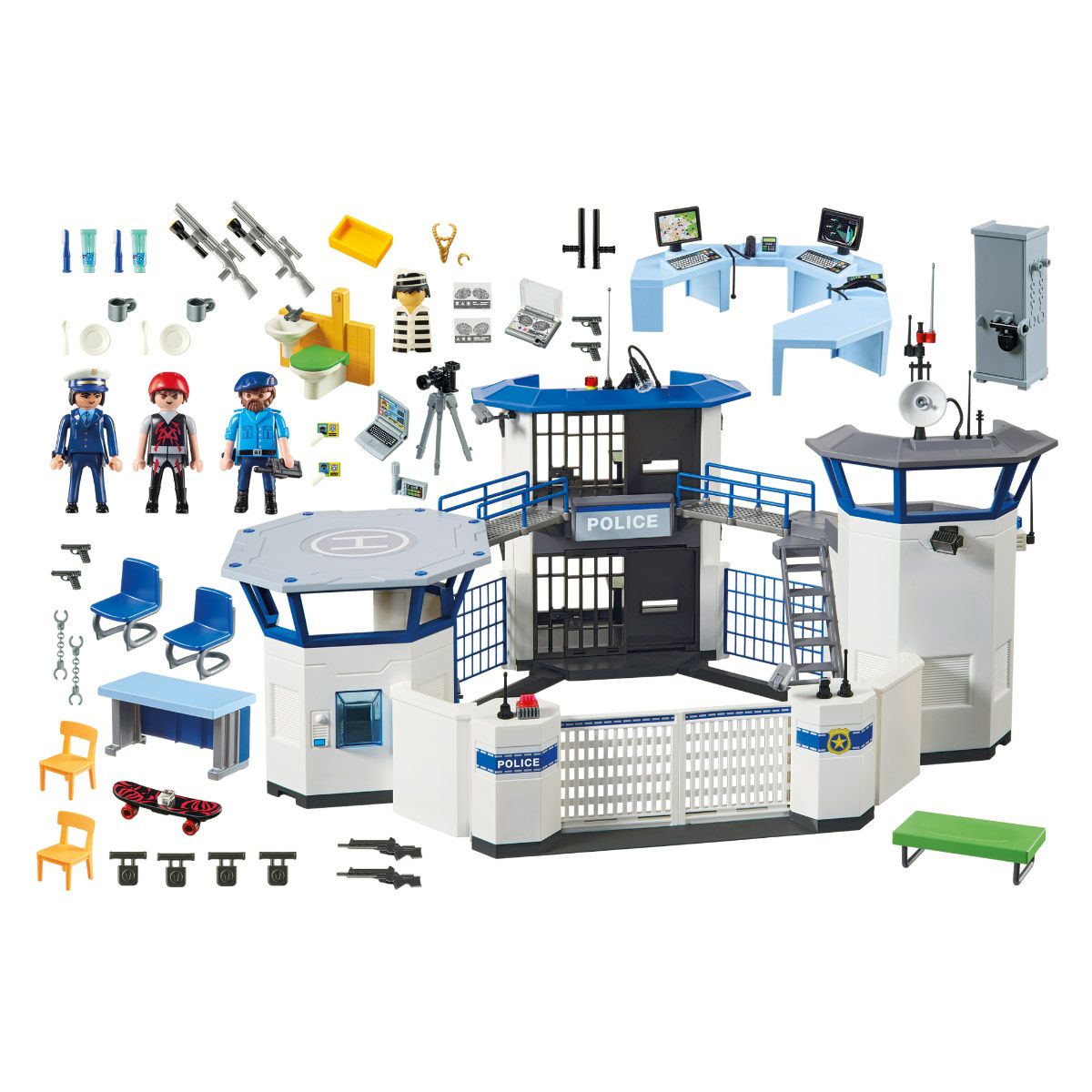 Commissariat de police avec prison Playmobil City Action 6919