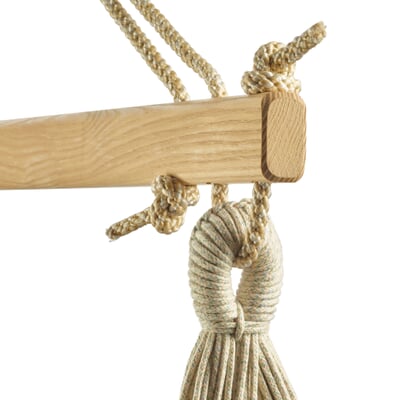 Hängesessel Baumwolle, Beige