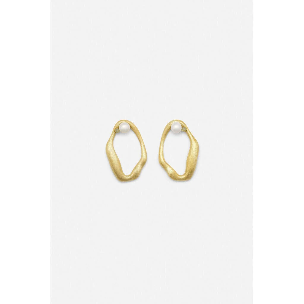 Sorelle Jewellery Flow Earring forgyldt