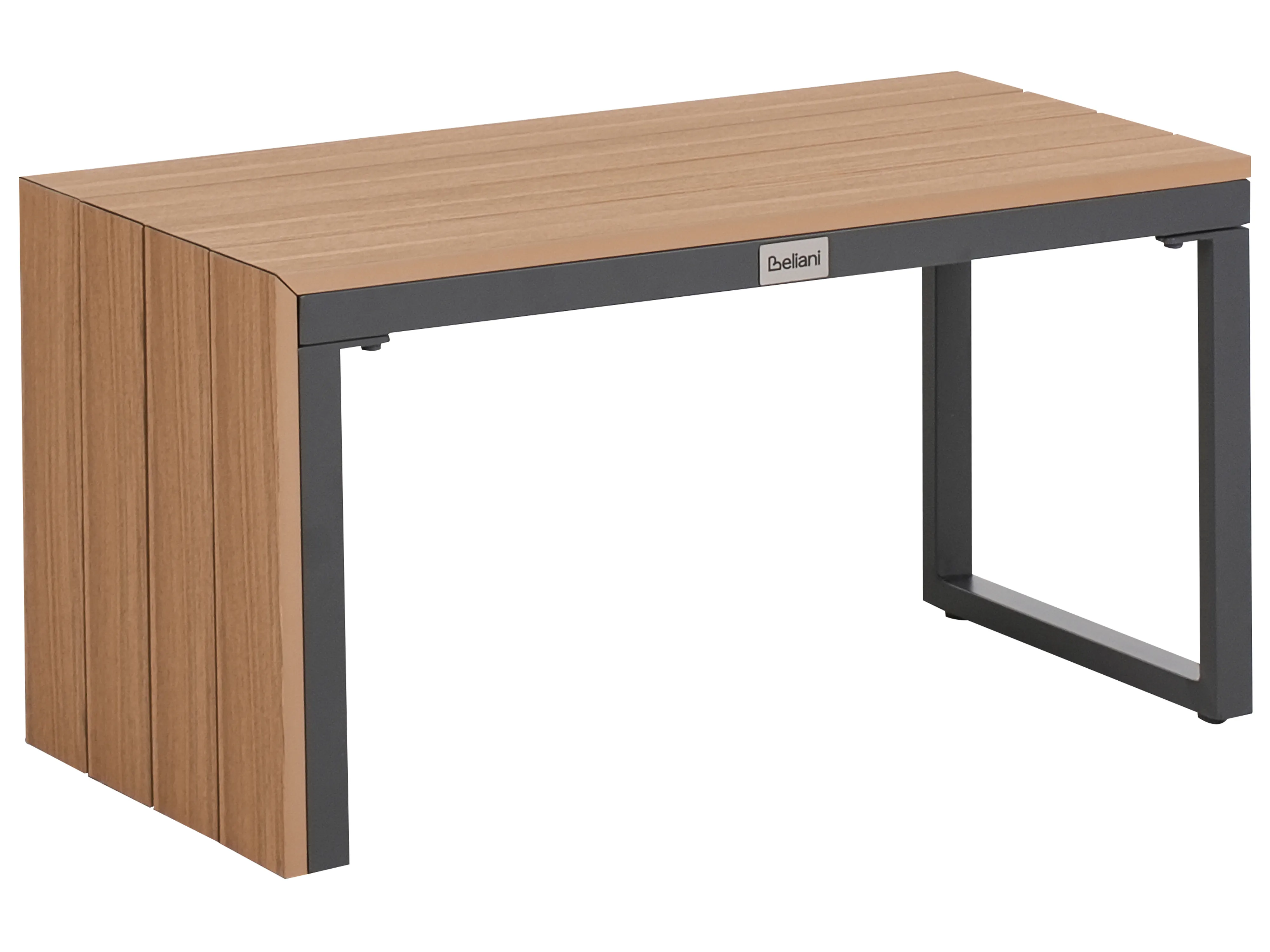 Tuin hoekloungeset met tafel 4-zits PIENZA rechtszijdig Lichtbruin/grijs