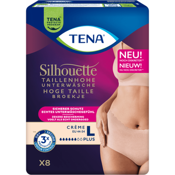 TENA Silhouette Plus Broekje Maat L 8 Stuks