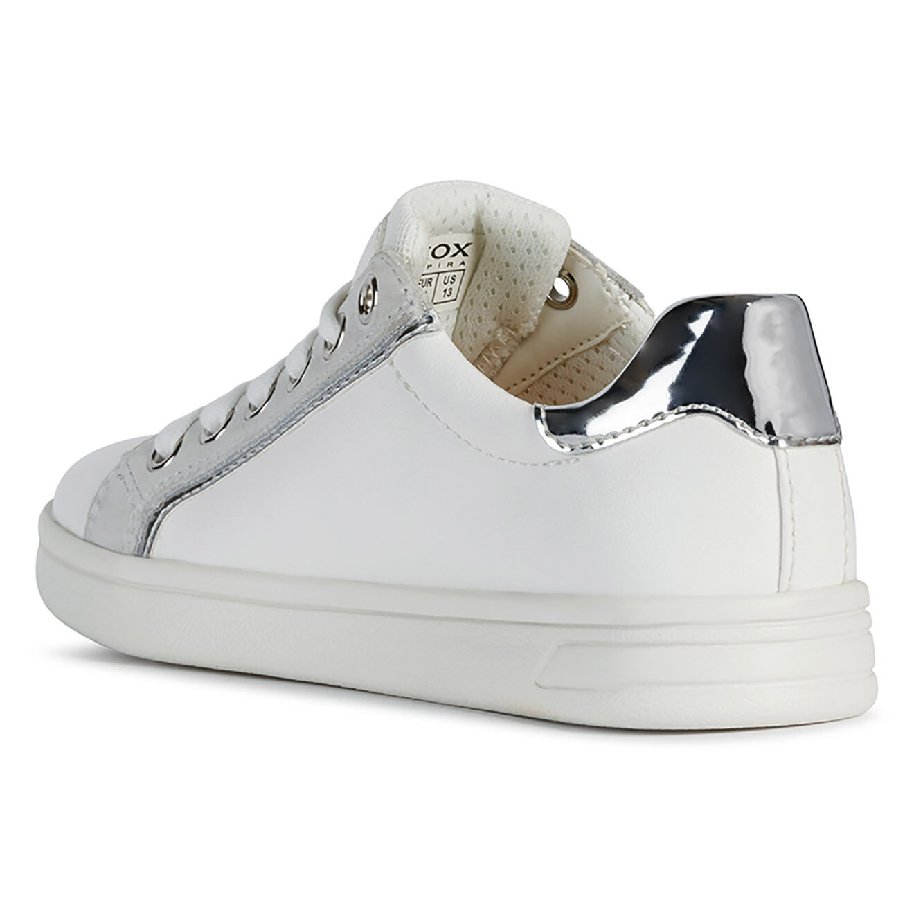 Geox Baskets Djrock blanc/argenté