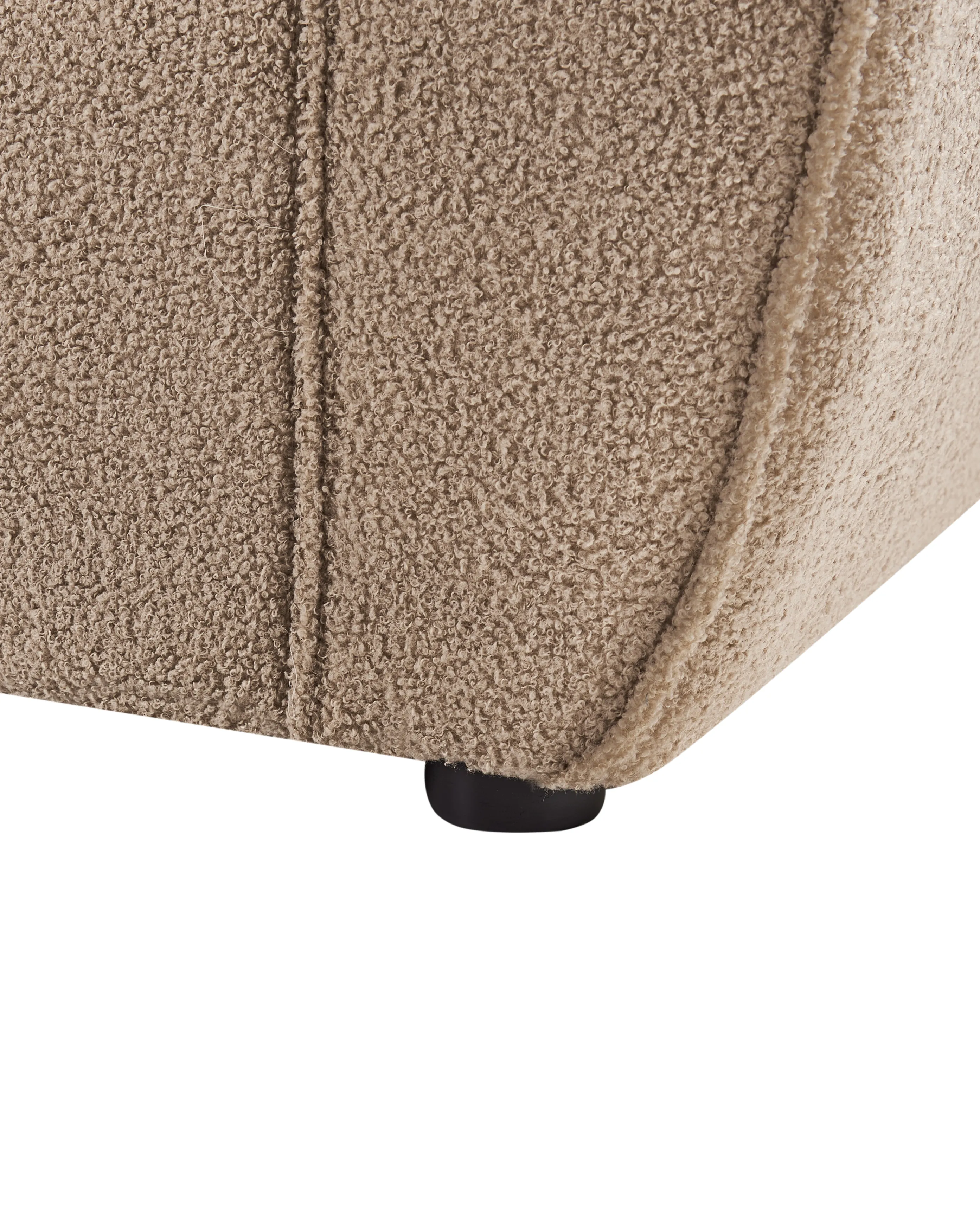 Fauteuil ELLEDE Bouclé Lichtbruin