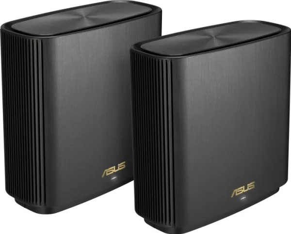 ASUS ZenWiFi AX (XT8) - Wi-Fi-system - (2 routere) - op til 5500 sq.ft - mesh 1GbE, 2.5GbE - Wi-Fi 6 - Tri-Band