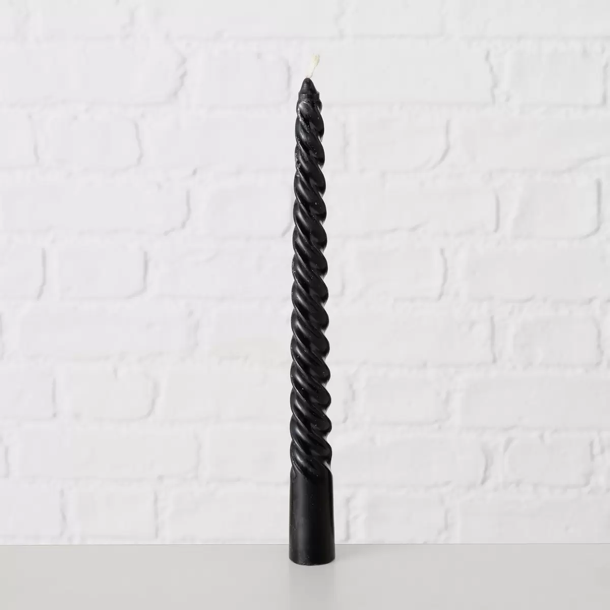 Stabkerze Twisto Schwarz