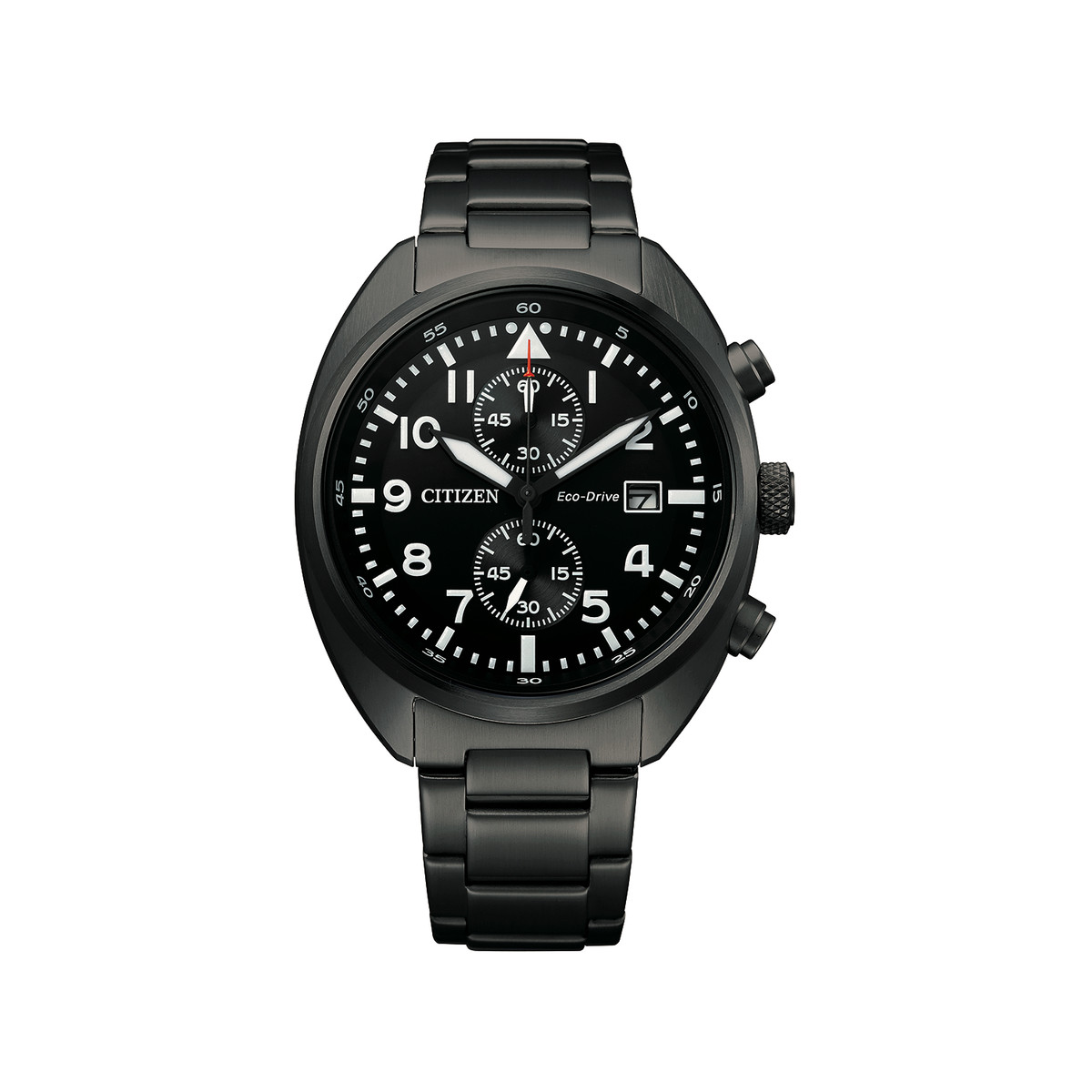 Montre Citizen homme chronographe acier noir