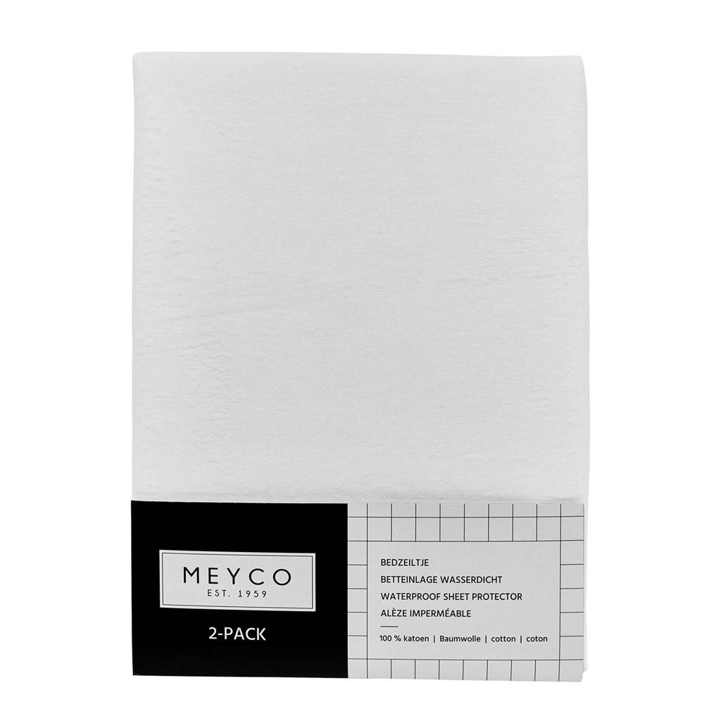 katoenen molton bedzeil 50x90 cm (set van 2)