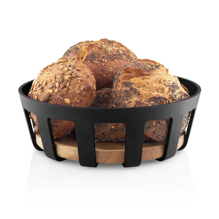 Kopie - Eva Solo - Nordic Kitchen Brotkorb Ø 21.5 cm, Bambus / schwarz