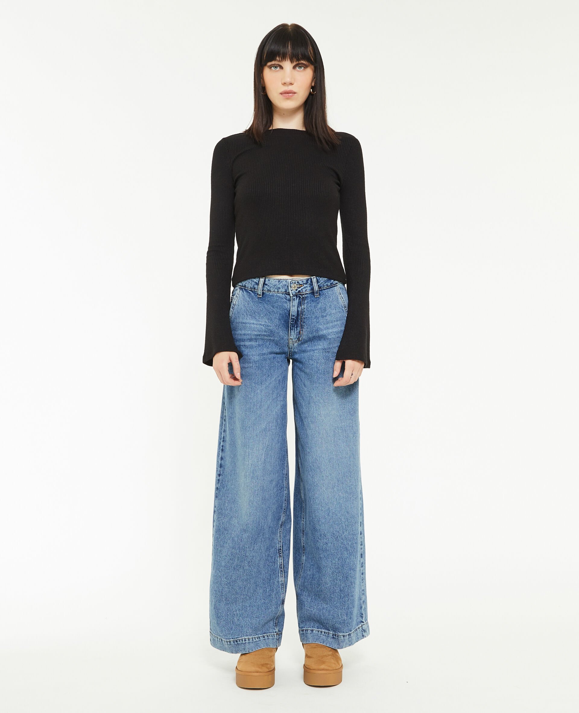 Jean large loose - Bleu