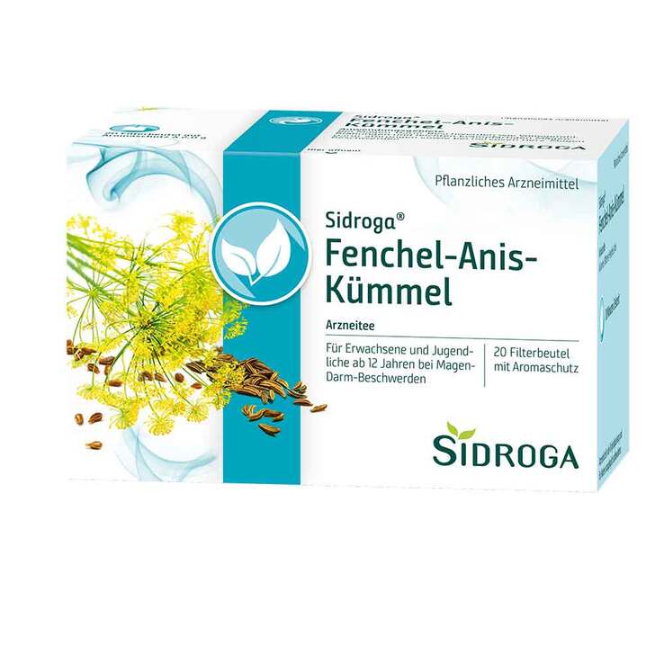 Sidroga Fenchel Anis Kümmel Tee Filterbeutel, 20X2.0 g