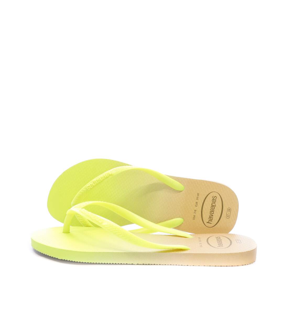 Tongs Jaune/Doré Femme Havaianas Slim Lux Sw Gradient