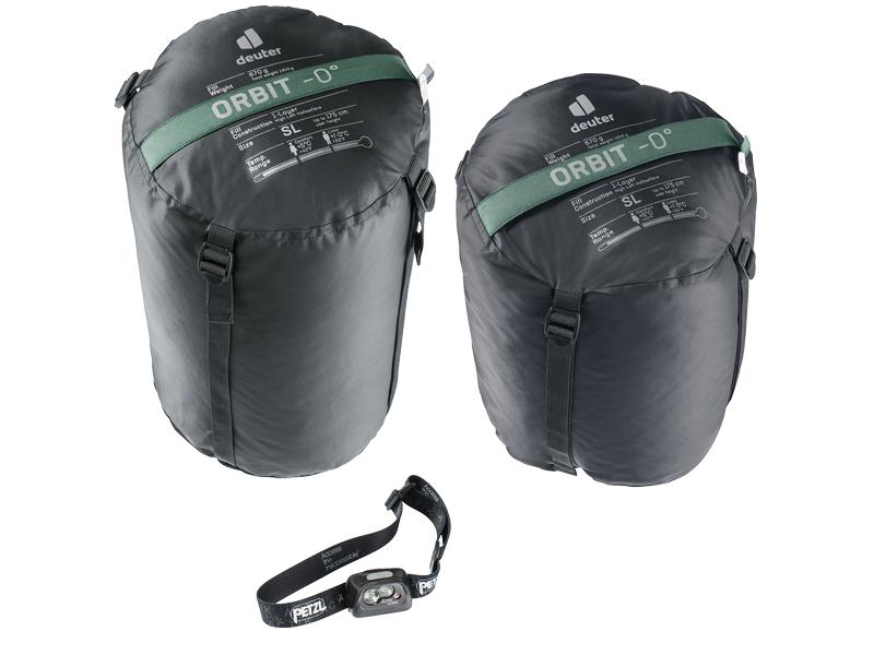 deuter Schlafsack Orbit 0° SL Polyester, Dunkelgrün Kunstfaserschlafsack