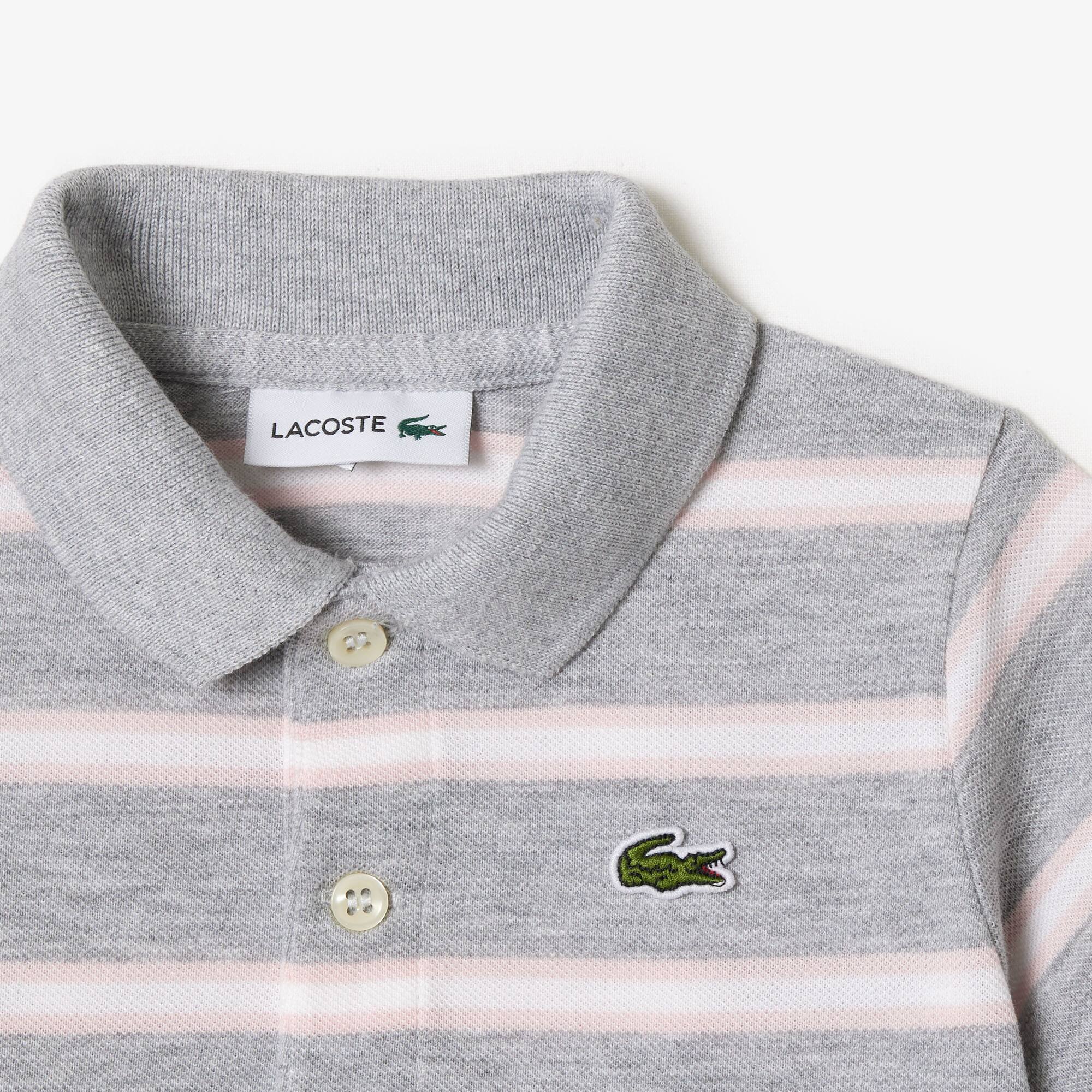 Coffret pyjama en mini piqué de coton biologique Coffrets Cadeaux - Gris - Lacoste - Garçon