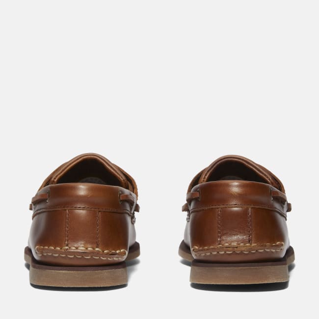 Scarpa da Barca in Pelle Classic da Uomo in                marrone
