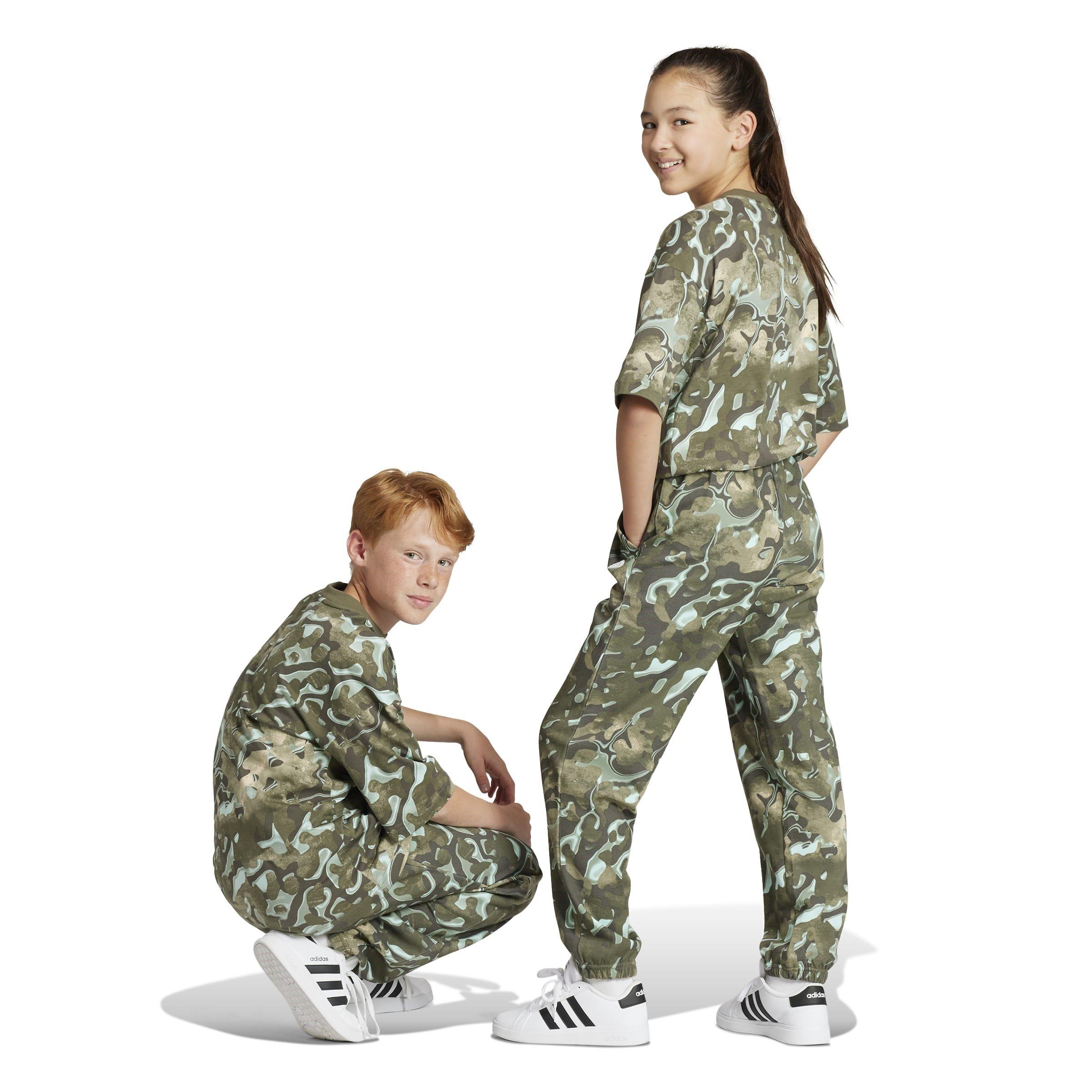 adidas Future Icons Allover Print Joggers Juniors
