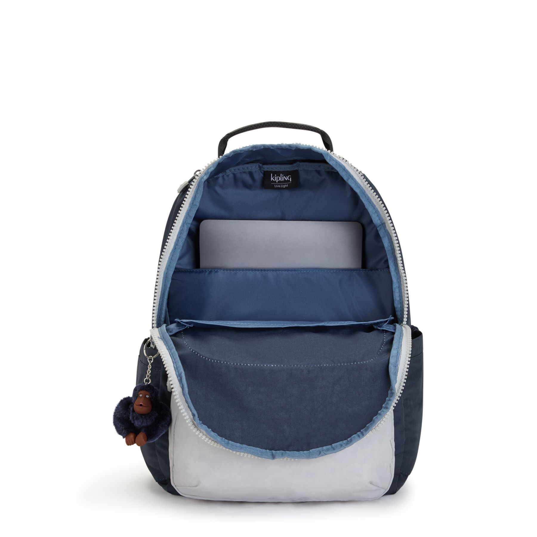 SEOUL Grand Sac à Dos avec Protection pour Ordinateur Portable - True Blue Grey