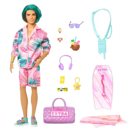 Barbie Extra Fly Ken-Puppe mit Strandmode