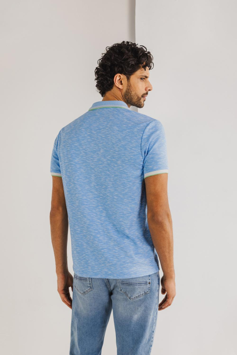 State of Art blauwe heren polo