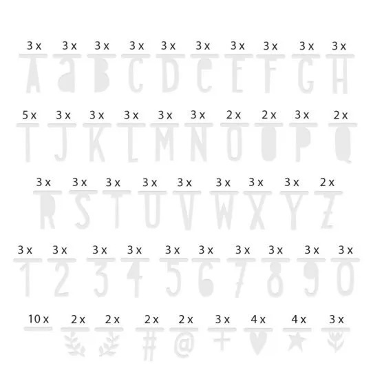 Letter banner zilver #1
