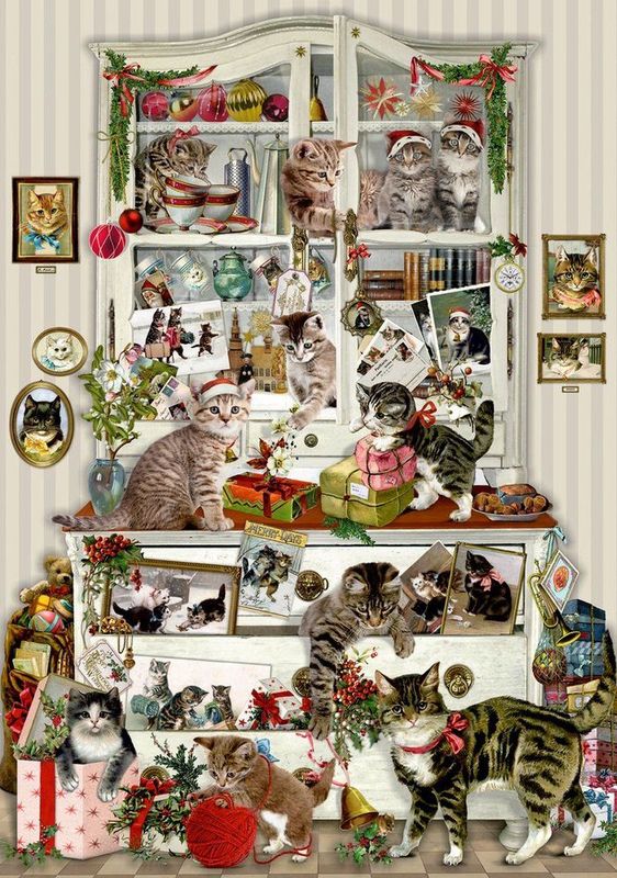 Puzzle - Weihnachtszauber auf vier Pfoten. 1000 Teile