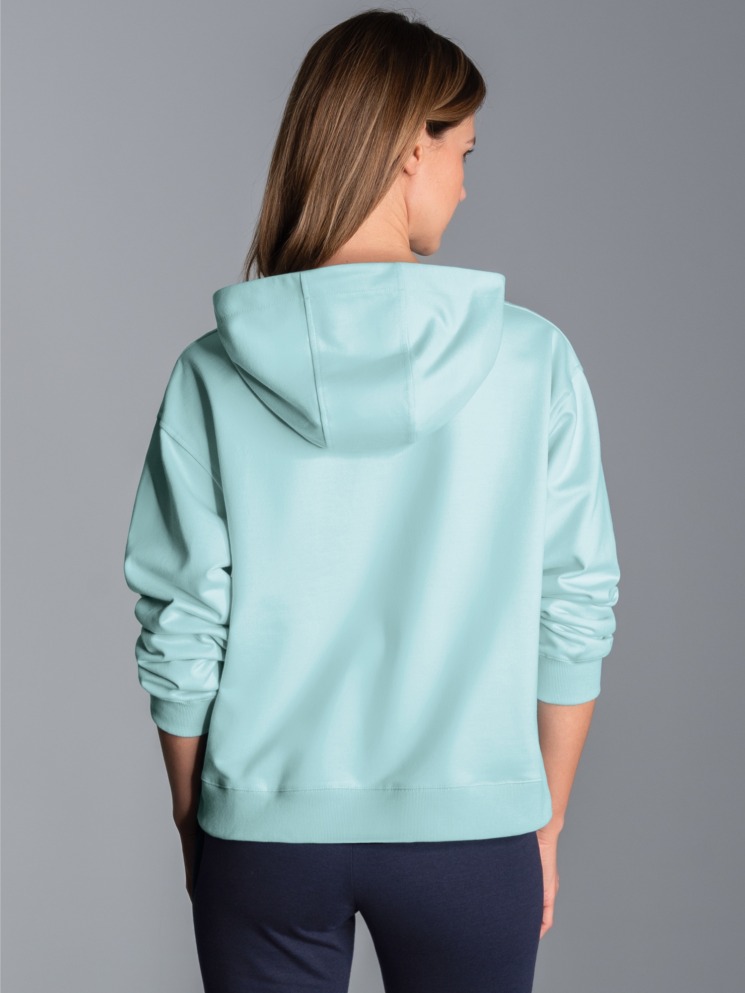 Dünner Oversize-Hoodie Gletscher