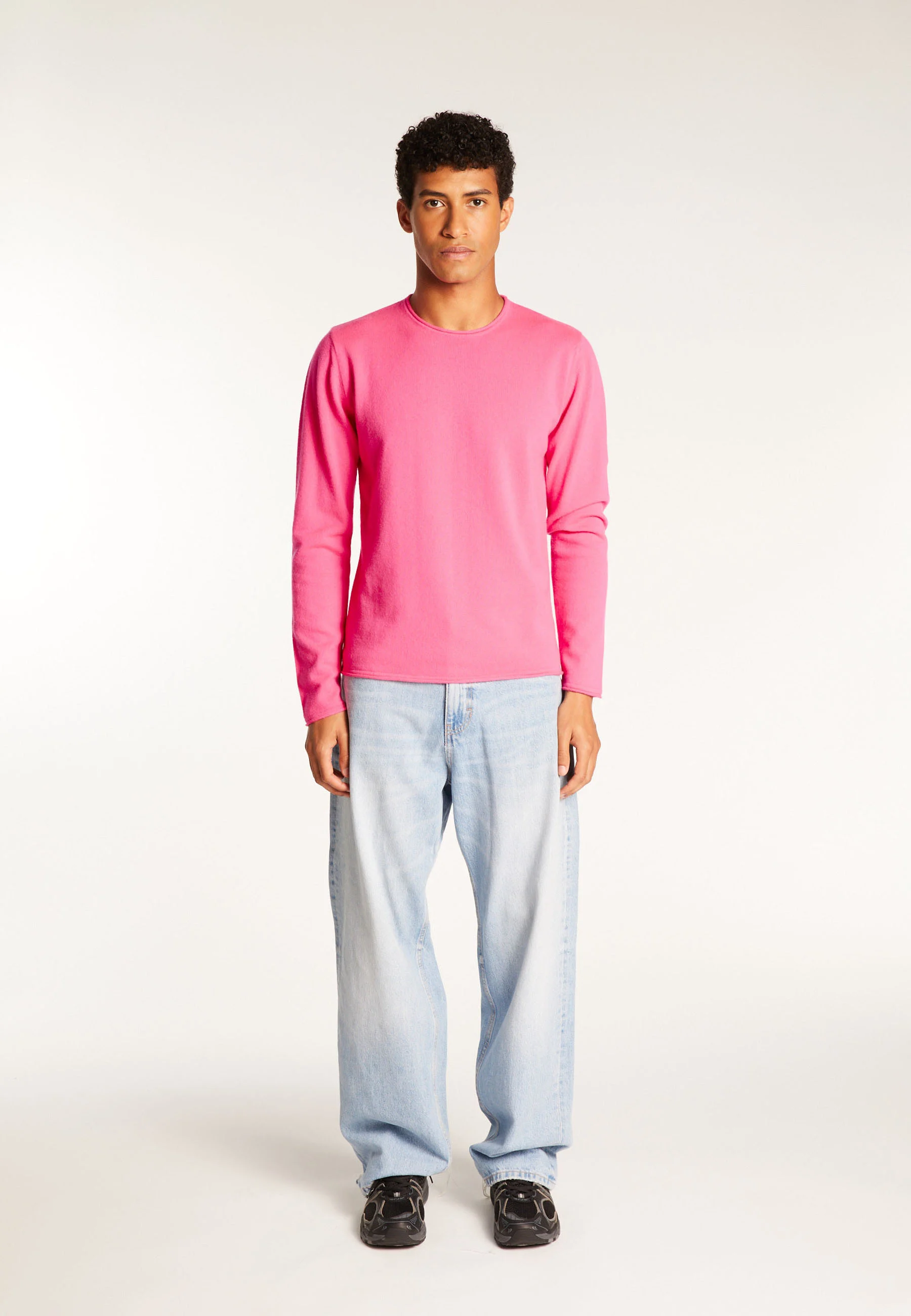 ERNESTOAH24 - Pull cachemire col rond | Rose