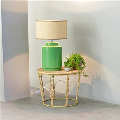 Grande lampe à poser pied en céramique