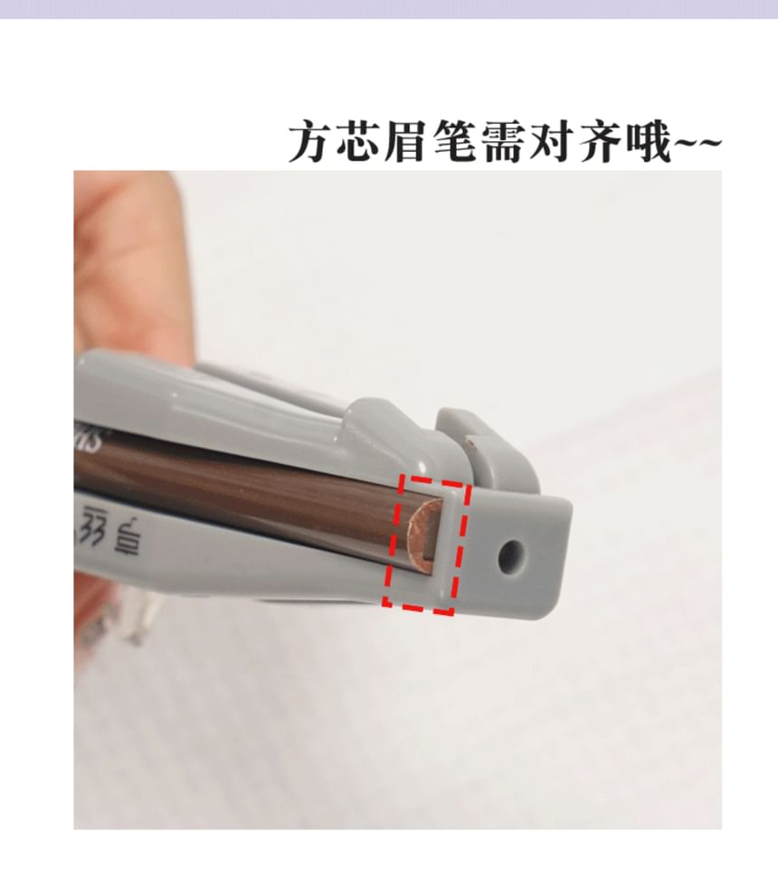 denivyse - Duckbill Eyebrow Pencil Sharpener / Sand Paper / Cutter / Set