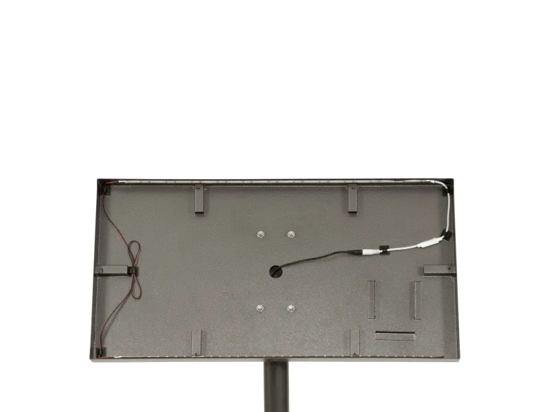 Securit® 3xA4 COATED STEEL belyst informationsdisplay