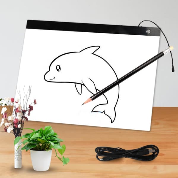 INF Lystavle/tegnebrett, A3 med USB og LED