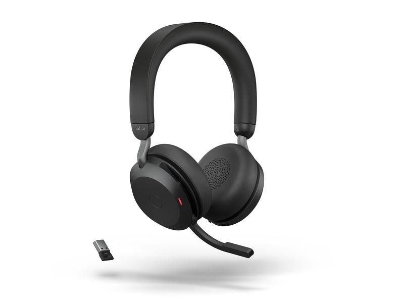 Jabra Headset Evolve2 75 Duo UC USB-A, Schwarz Erstklassige Soundtechnik für branchenweit führende Sprachqualität