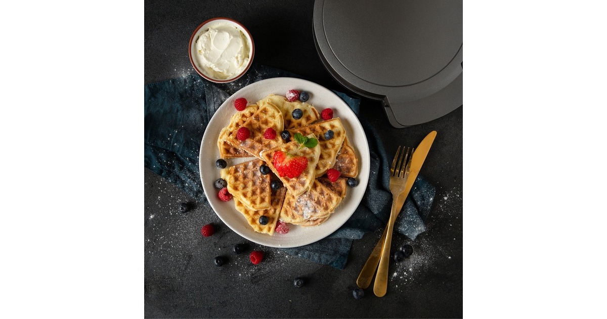Princess132380 Wafelmaker DeLuxe wafelijzer  (Grijs)