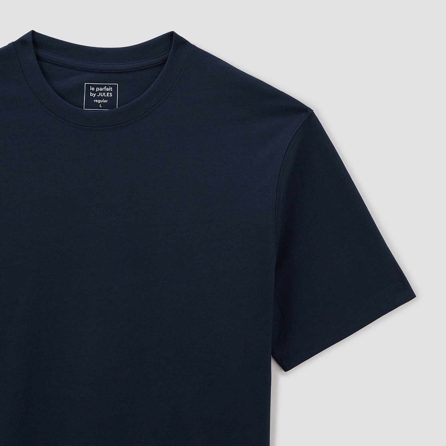 Tee shirt 'le parfait by JULES' coton issu de l'ag Bleu foncé