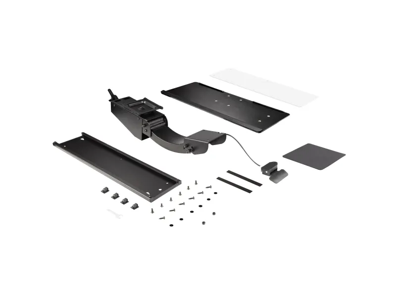 StarTech.com Under Desk Keyboard Tray, Full Motion & Height Adjustable Keyboard and Mouse Tray, 10