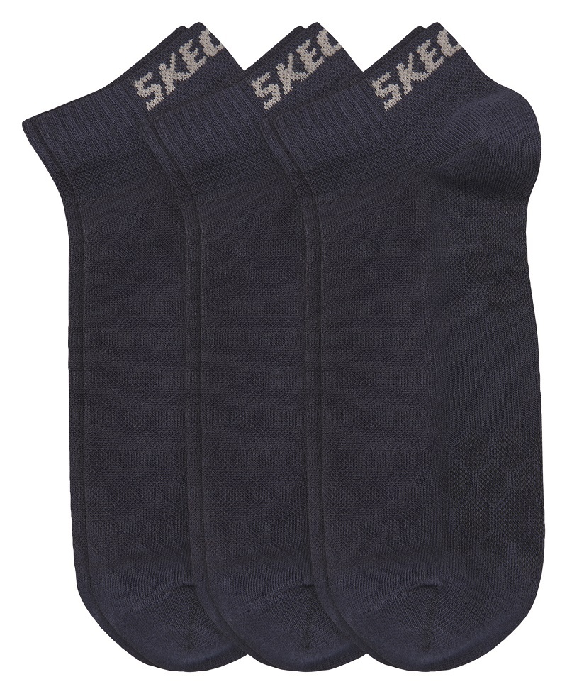 3er Pack SKECHERS Unisex Sneaker Socken - navy - 39/42