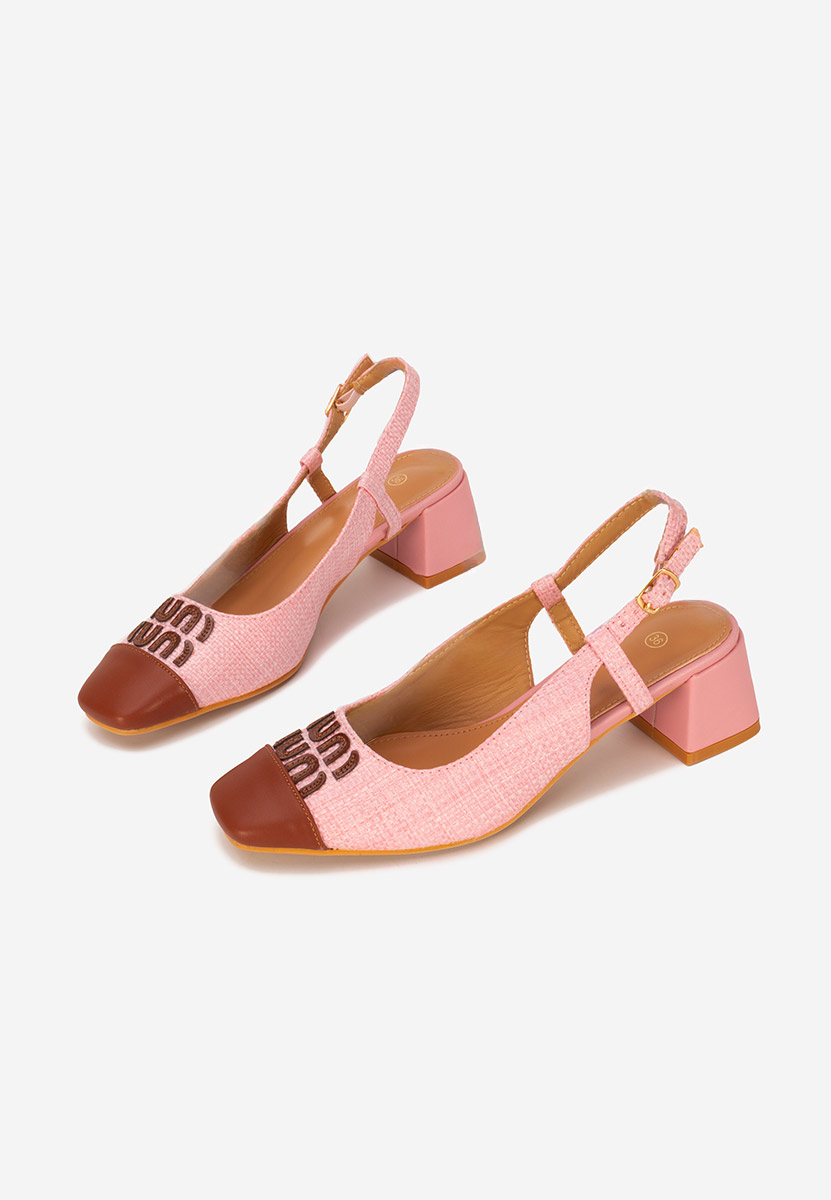 Chaussures slingback roses Miryam