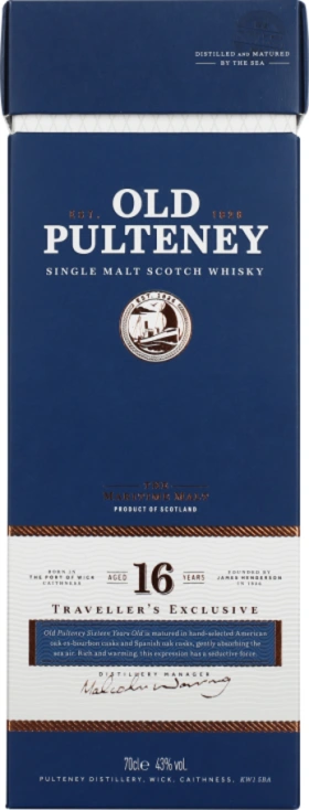 OLD PULTENEY 16 YEARS SINGLE MALT 70CL