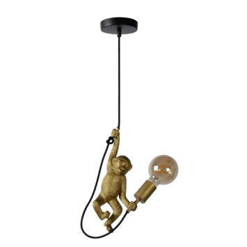 Lucide hanglamp Extravaganza Chimp zwart Ø17,6 cm