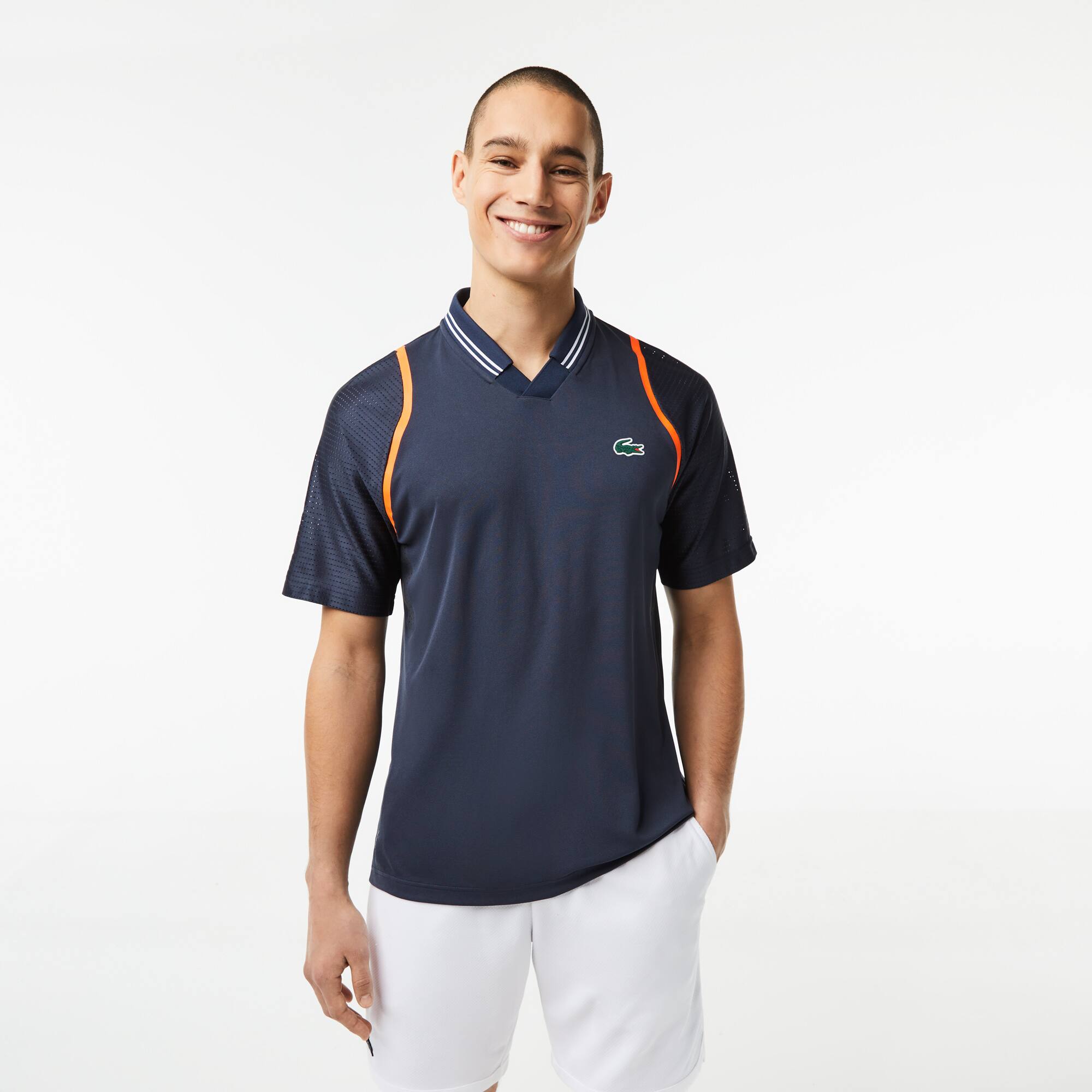 Polo homme Lacoste Tennis x Daniil Medvedev Manches Courtes - Bleu - Lacoste - Homme