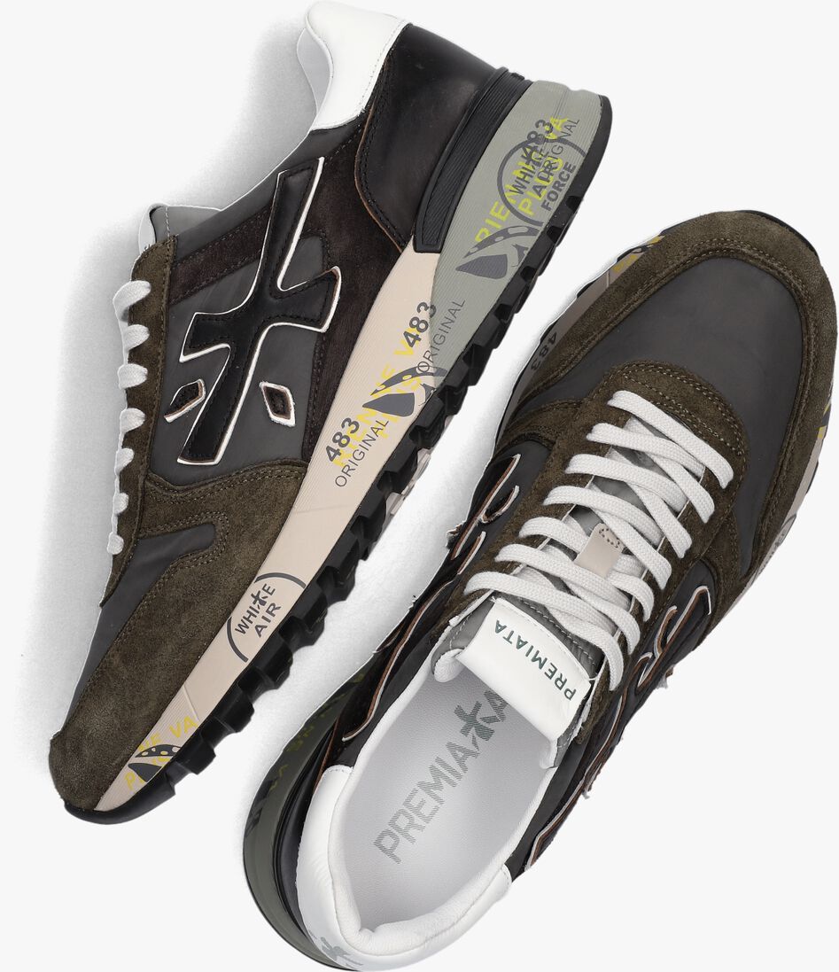 PREMIATA groene premiata lage sneakers mick