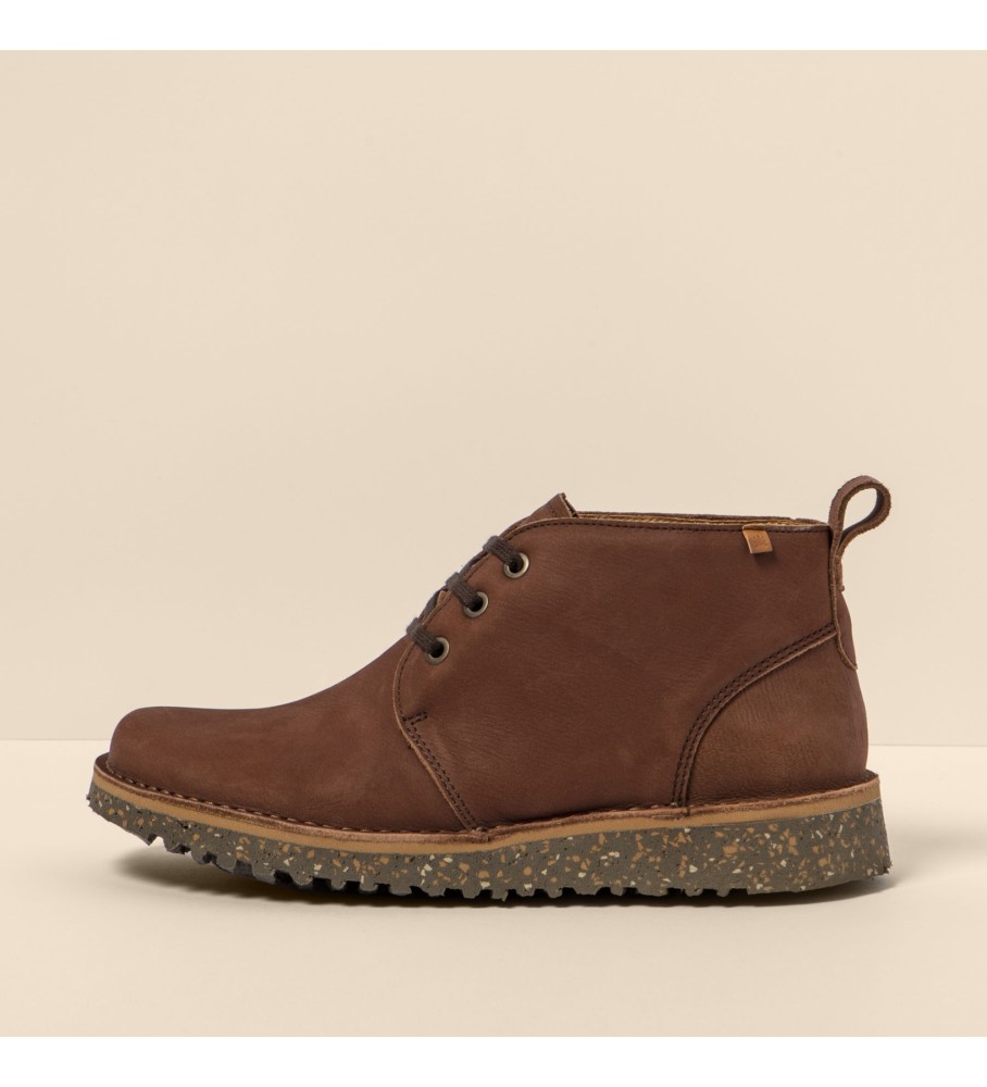 Sapatos de couro marrom agradável The Naturalist N5630