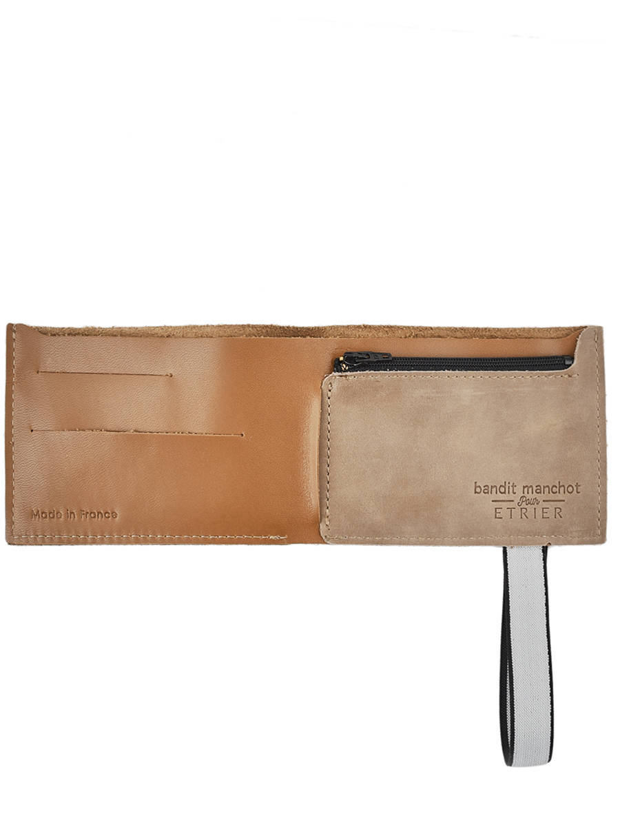 Porte-monnaie  lastique cuir ETRIER