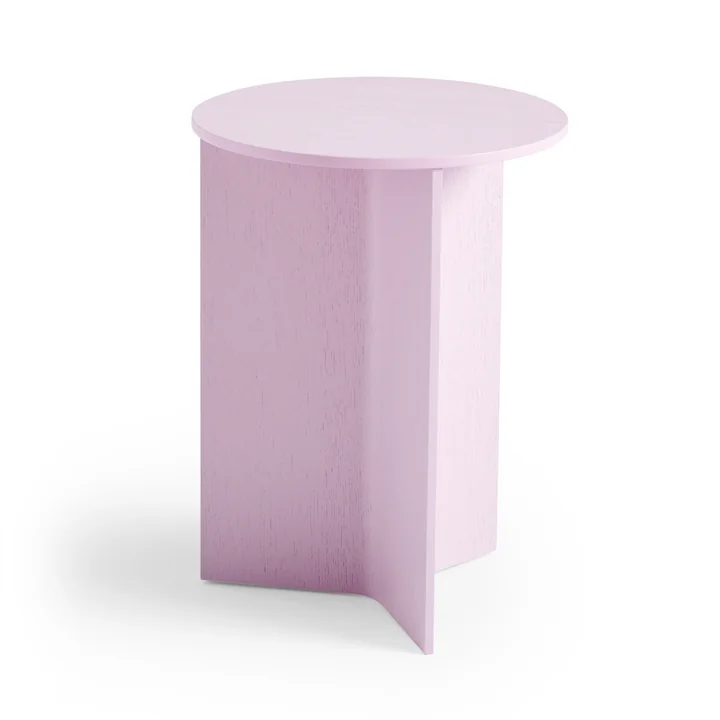 HAY - Slit Table Round High, Ø 35 x H 47 cm, pink