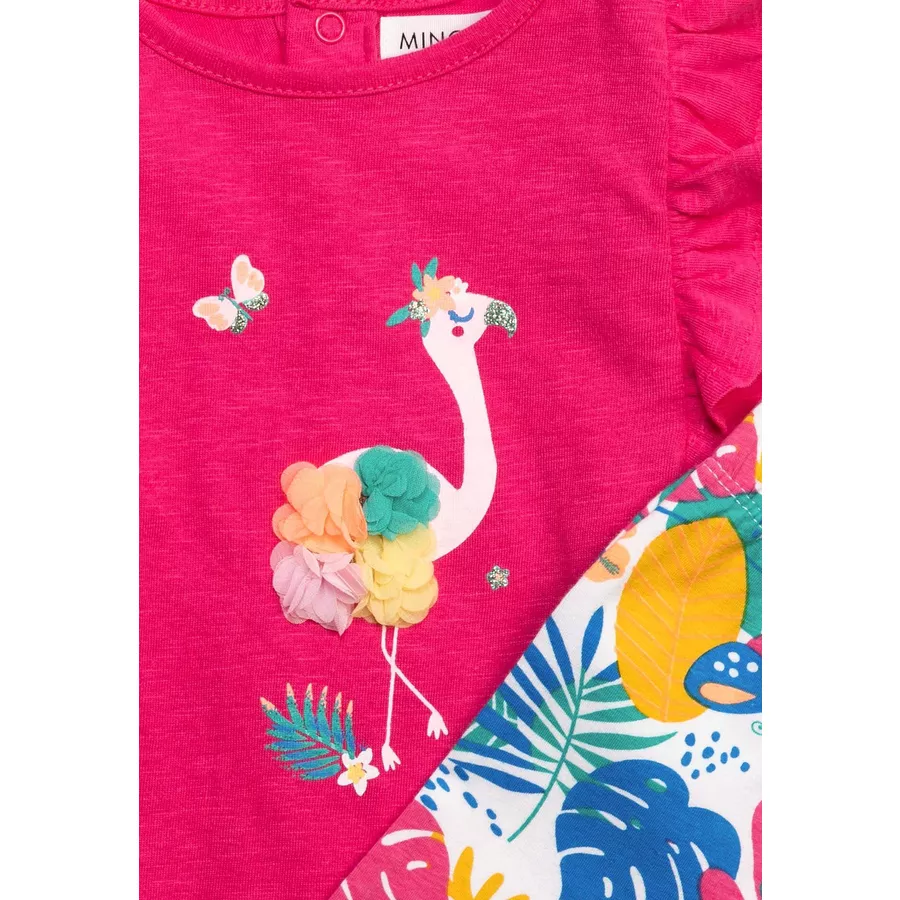 MINOTI T-Shirt und Leggings im Set Rosa