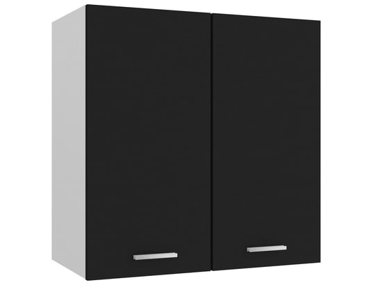 VIDAXL - Meuble haut Armoire de cuisine noir 60x31x60 cm aggloméré