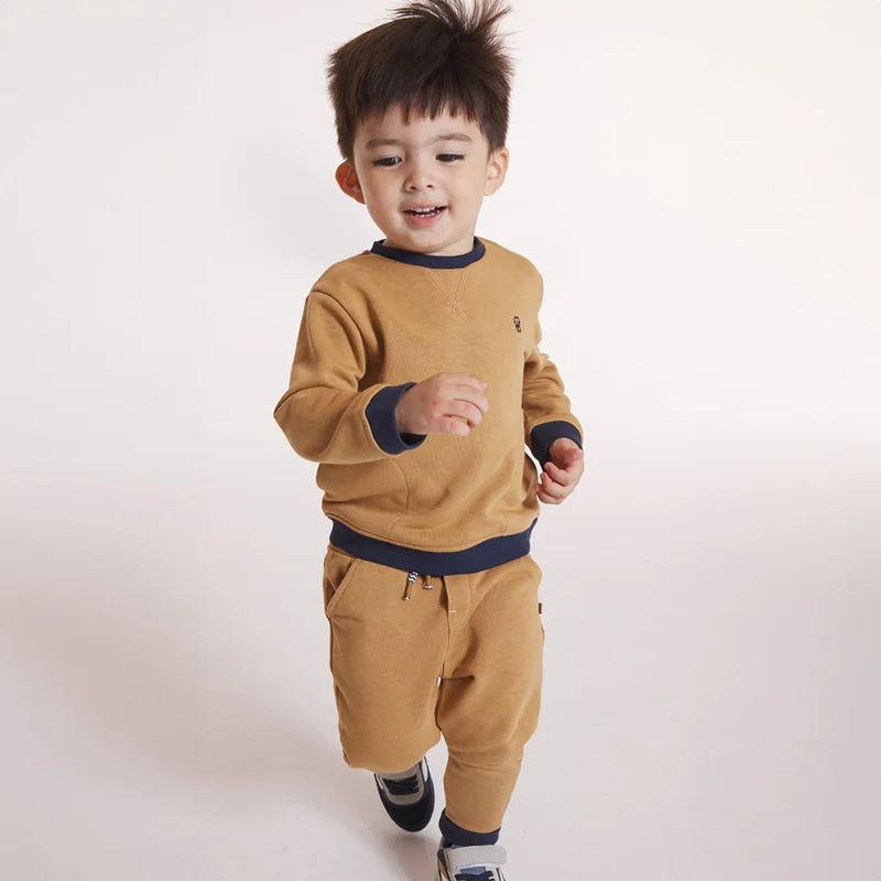 Sweat maille molleton (lot de 2) bébé garçon Gris ou noir