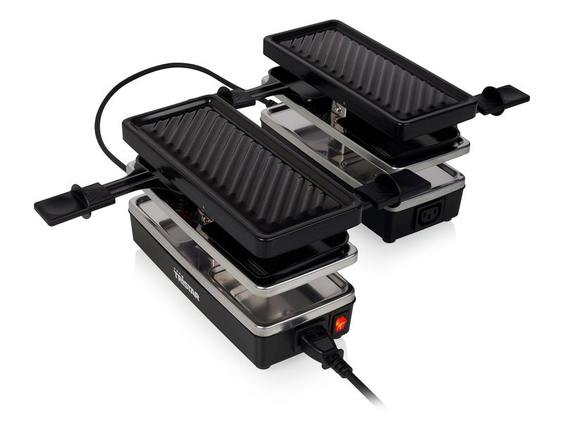 Tristar Erweiterbarer Racletteofen RA-2742 4 Personen Anschlussfähiges Raclette-Set