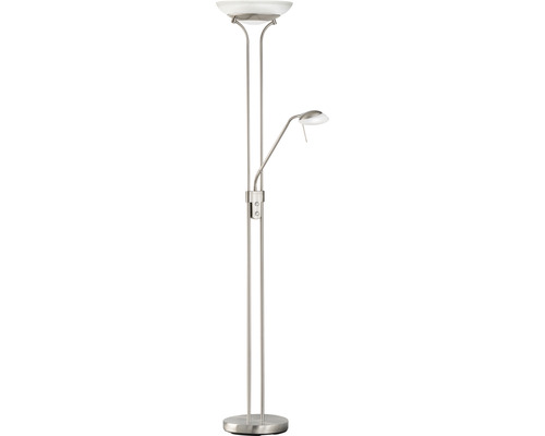 LED vloerlamp CCT + dimbaar 2900/530 lm 2700/3350/4000 KH 182 cm Pool TW nikkelkleurig/mat